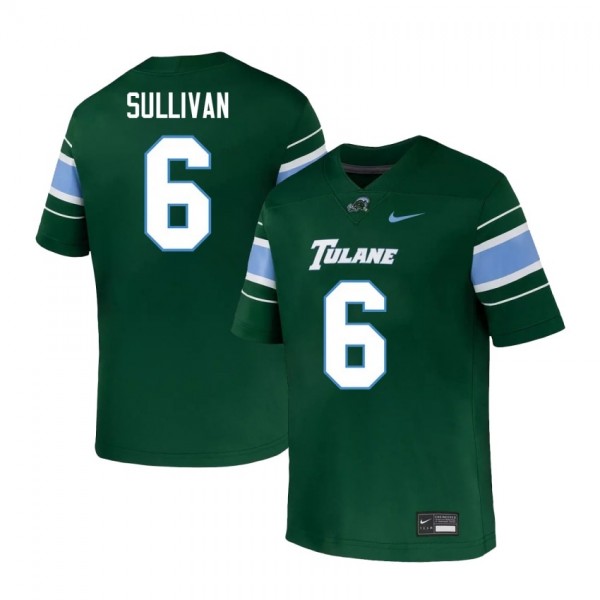 Men Elite Program #6 Brendan Sullivan Men Green Durable Jersey