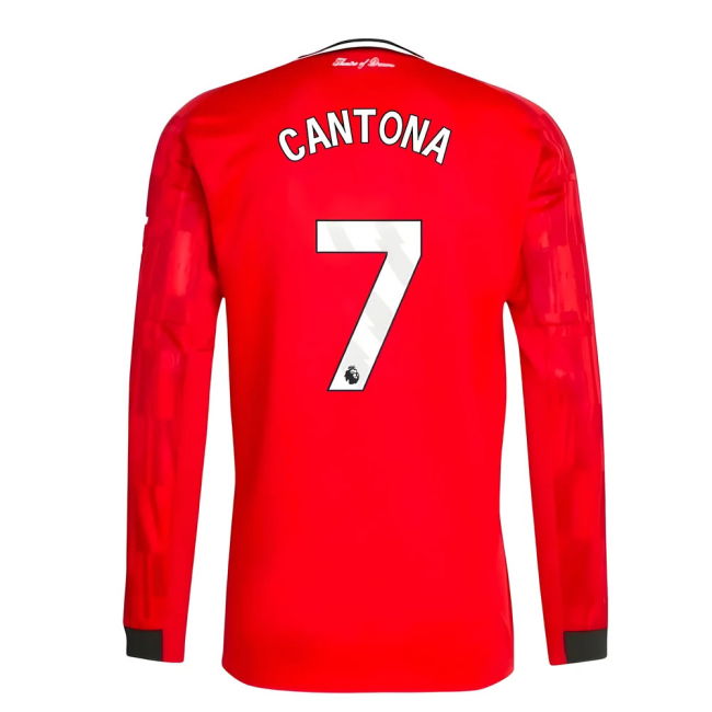2025-2026 Man Utd Long Sleeve Home Top (Cantona 7)