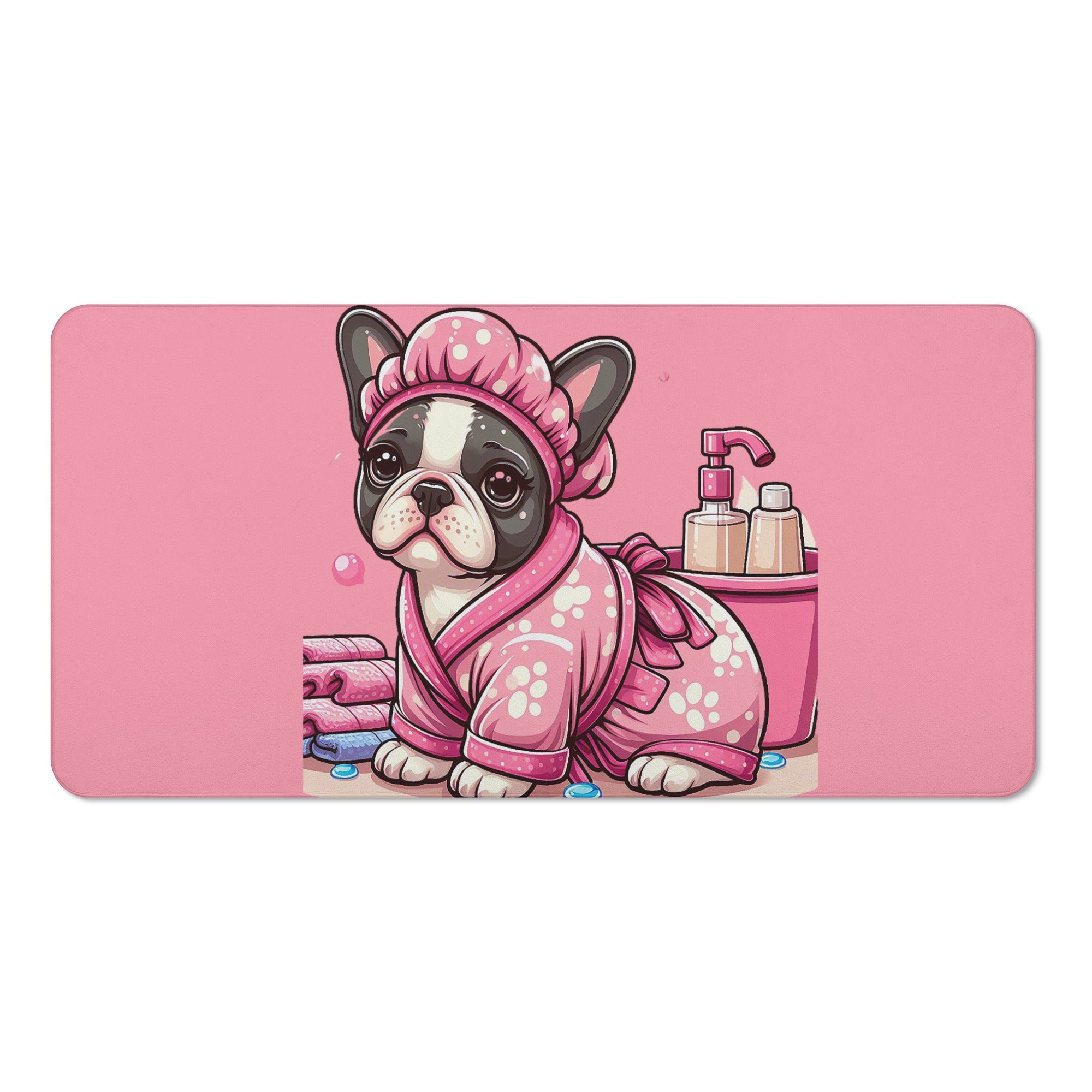 French Bulldog Riley Bath Towel Cute Frenchie Essential