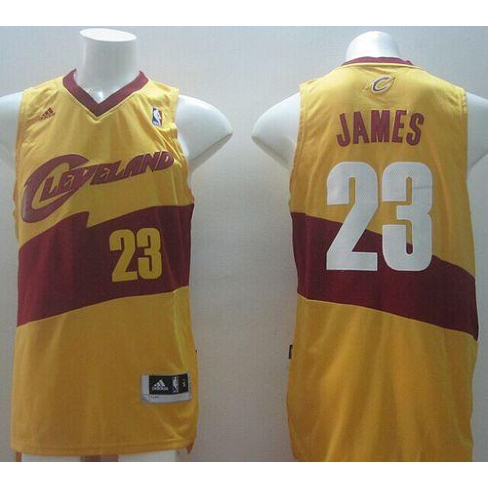 Elite LeBron James23 Jersey Yellow - - Basketball Fan Gear