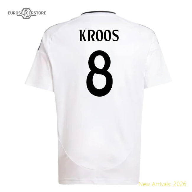 Real Madrid 2024-25 Home Fan Version For Kids (Kroos Game Day Jersey