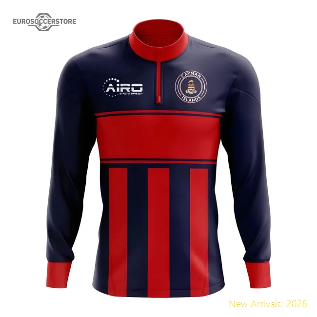 High-quality Cayman Islands Concept Football Half Zip Midlayer Top