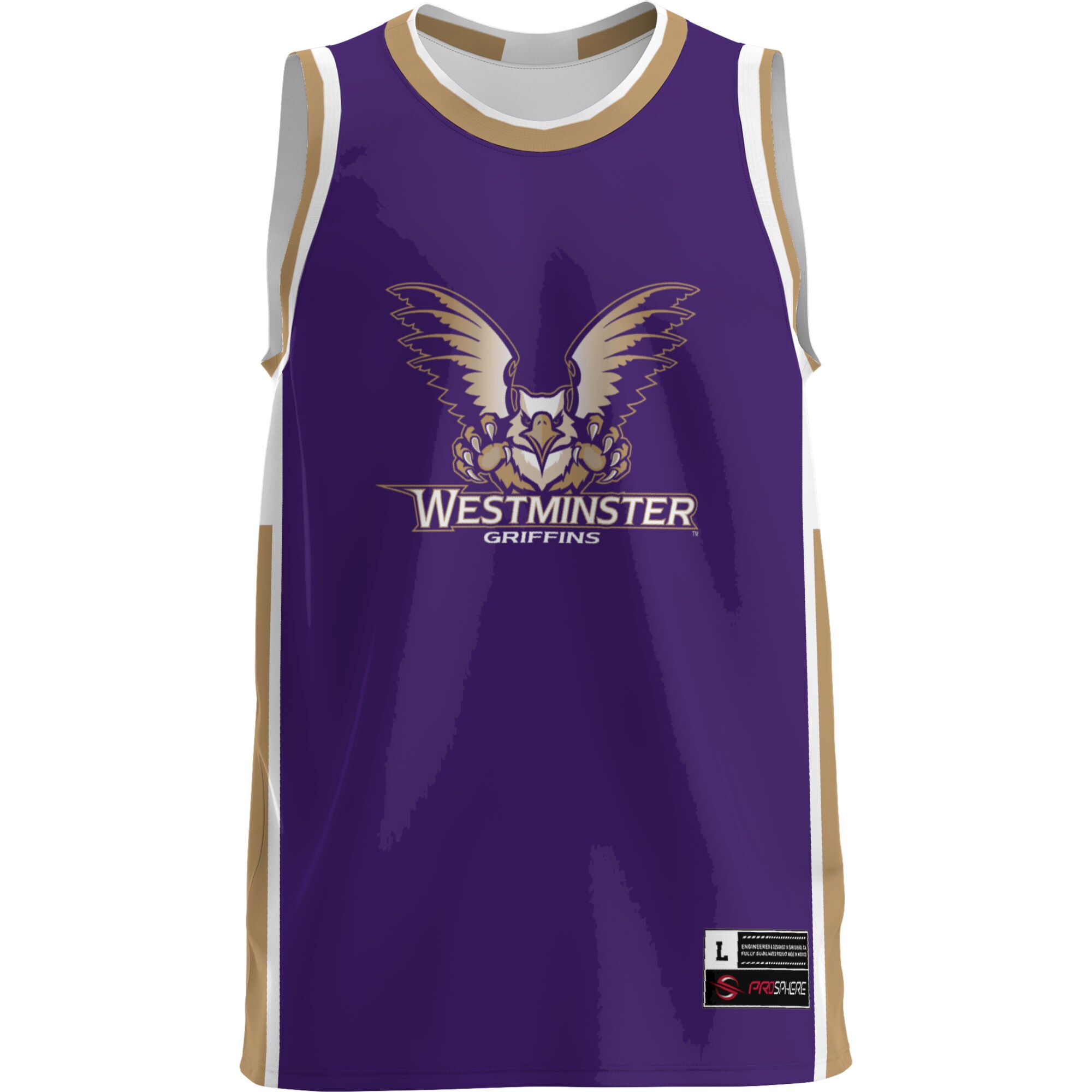 [DDG] Westminster Griffins GameDay Greats Lightweight Basketball Jersey - Blue