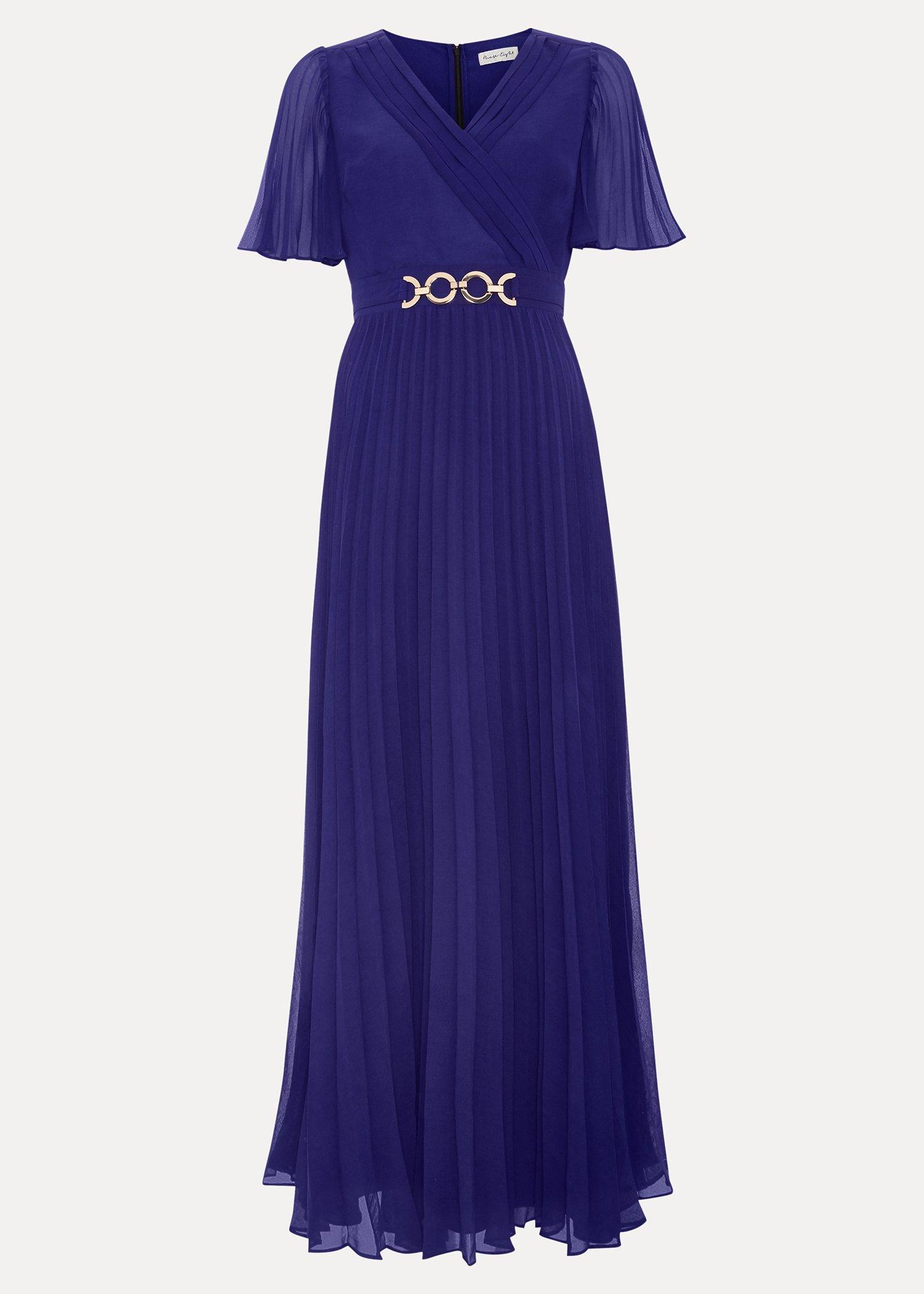 Yasmina Pleated Maxi Dress