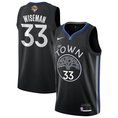 Warriors #33 James Wiseman Durable 2022 Finals NBA Jersey - Gold