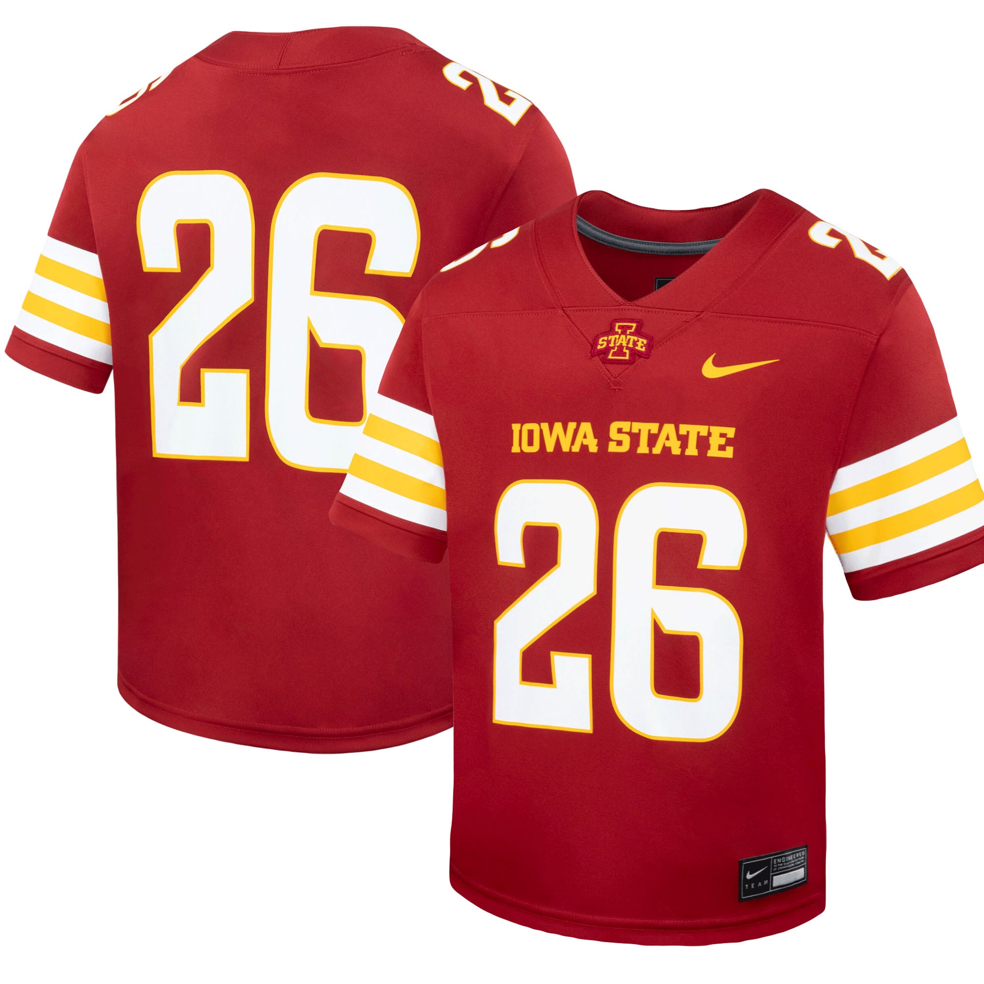 Youth Cardinal Iowa State Cyclones Football Jersey