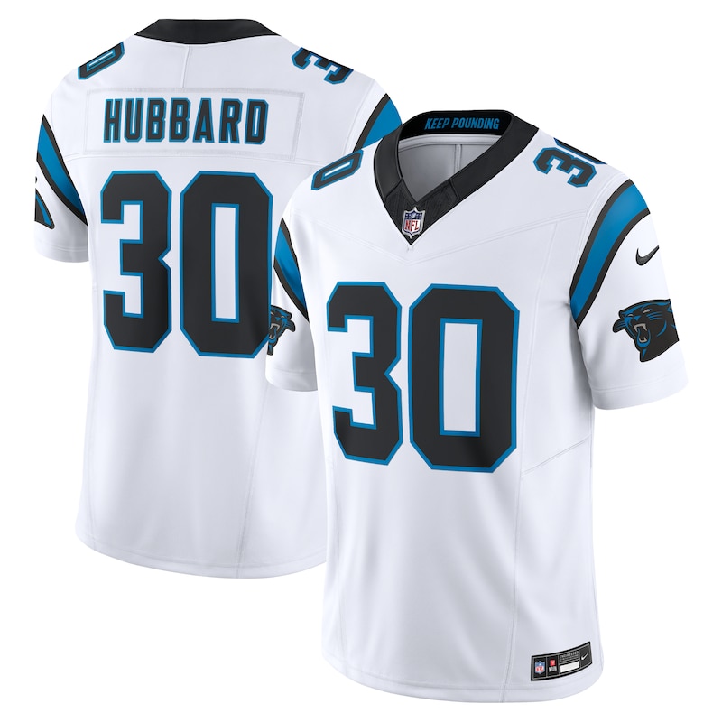 None Chuba Hubbard Team Captain CAR Panthers Game-Ready Jersey