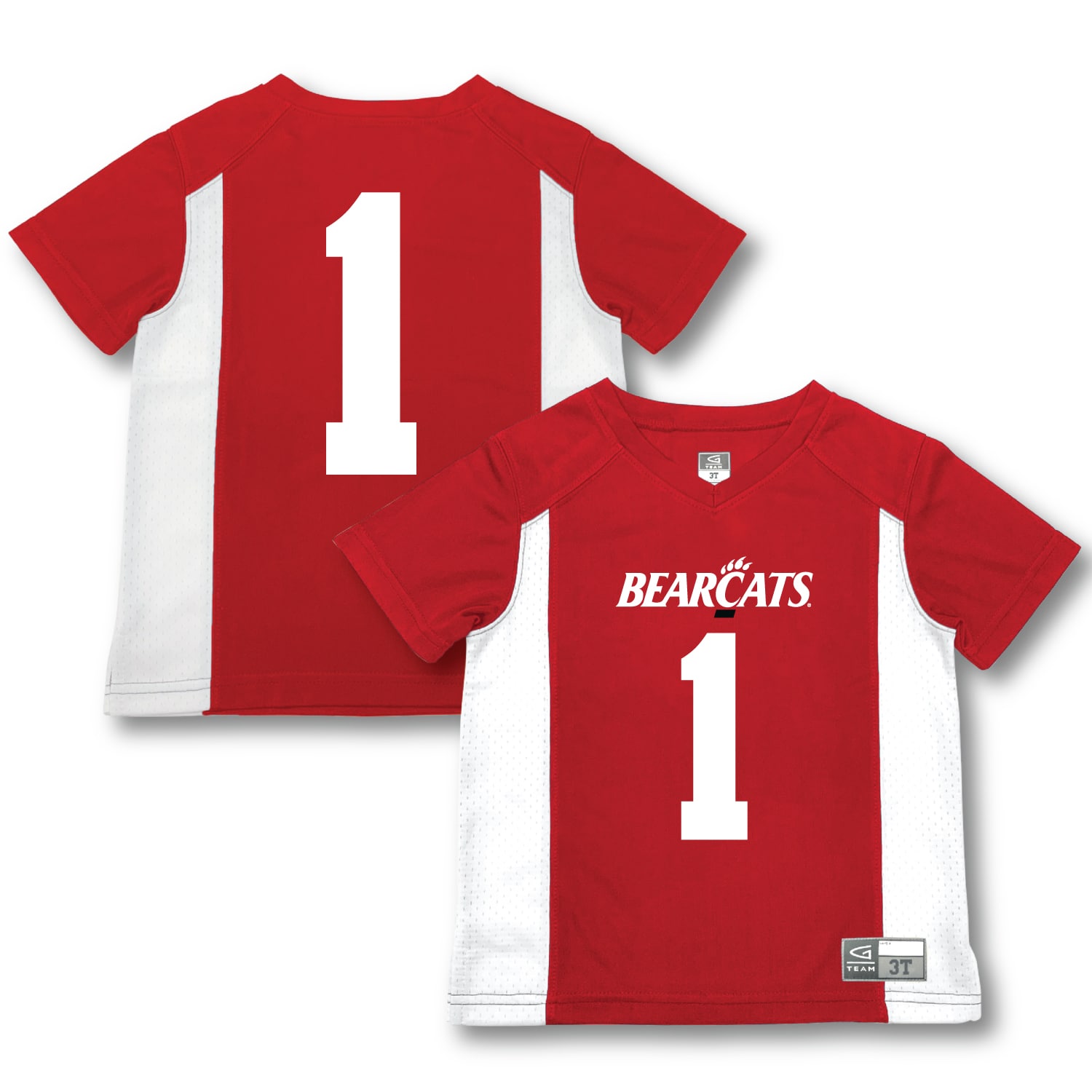 [NJP] Cincinnati Bearcats Garb Toddler Football Jersey - Red