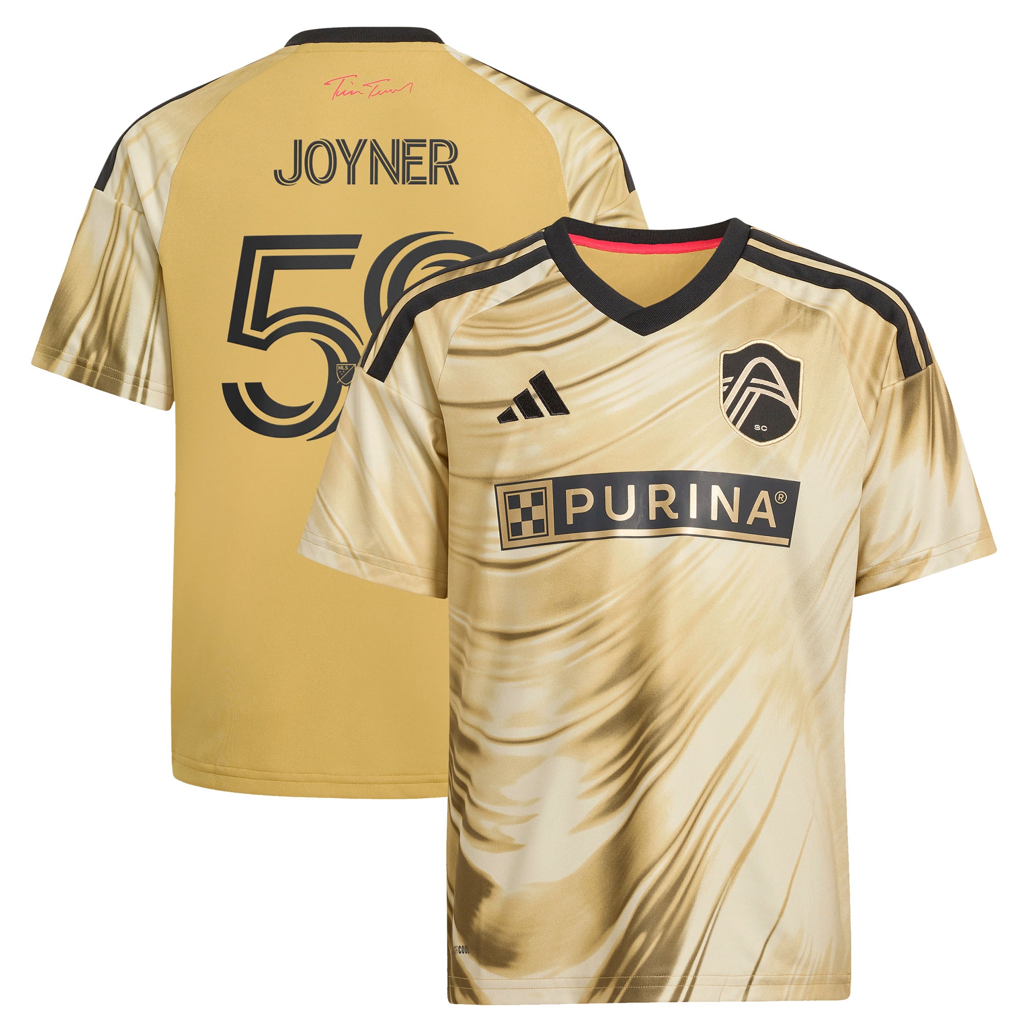 [ESK] MyKhi Joyner St. Louis CITY SC Youth 2026 The Tina Turner Kit Replica Jersey - Yellow