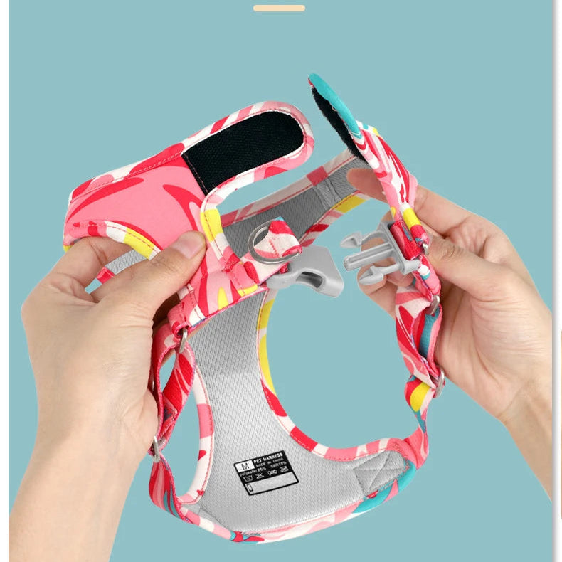 French Bulldog Bulliwear French Bulldog Harness – Colorful No Pull Dog