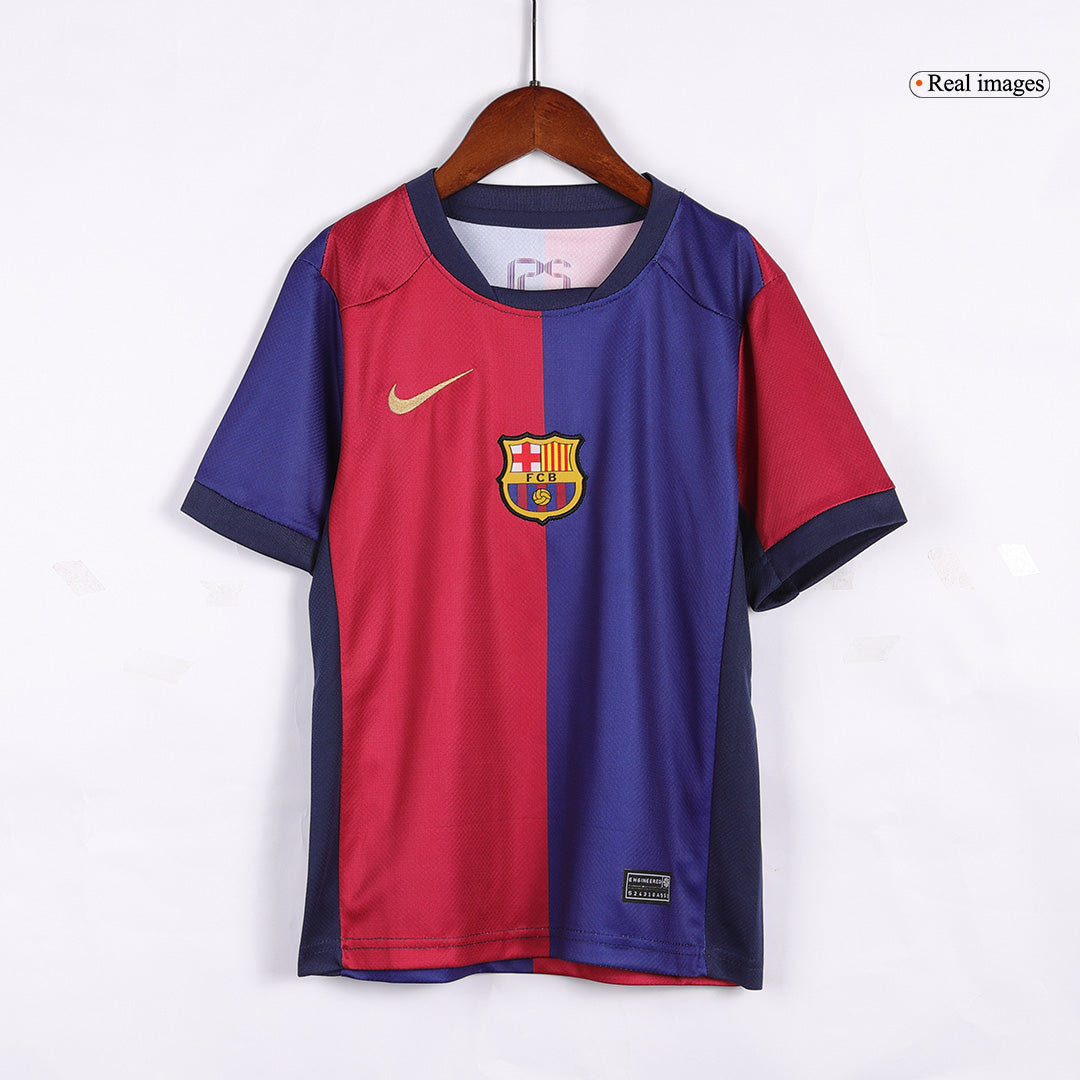 Kid's Barcelona Home Soccer Jersey Kit(Jersey+Shorts) 2024/25-Spotify