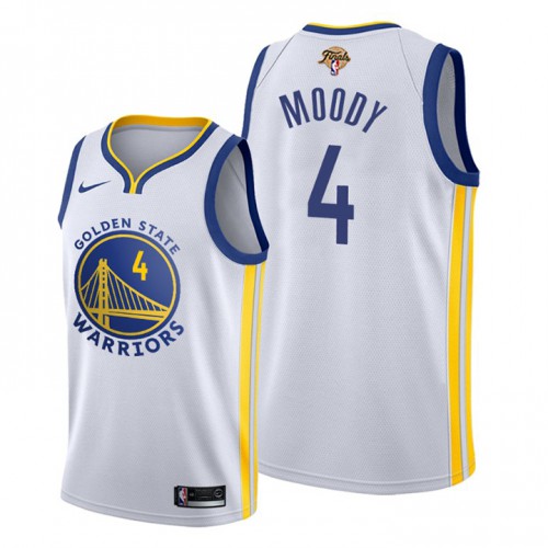 Authentic Golden State #4 Moses Moody 2022 Finals NBA Swingman Jersey