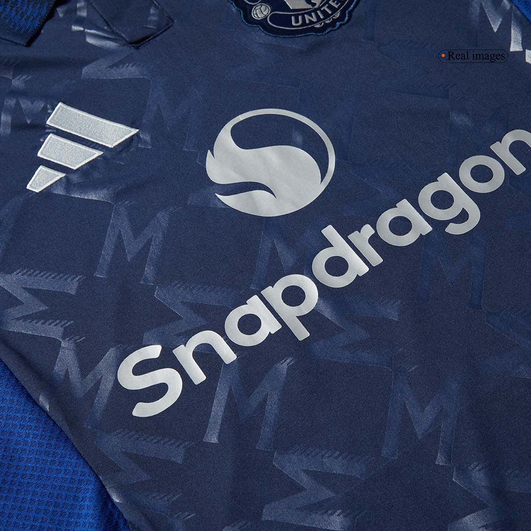 Manchester United Away Long Sleeve Soccer Jersey 2024/25Authentic Kit