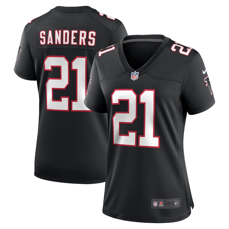 None Deion Sanders ATL Falcons Energetic High-Quality Jersey