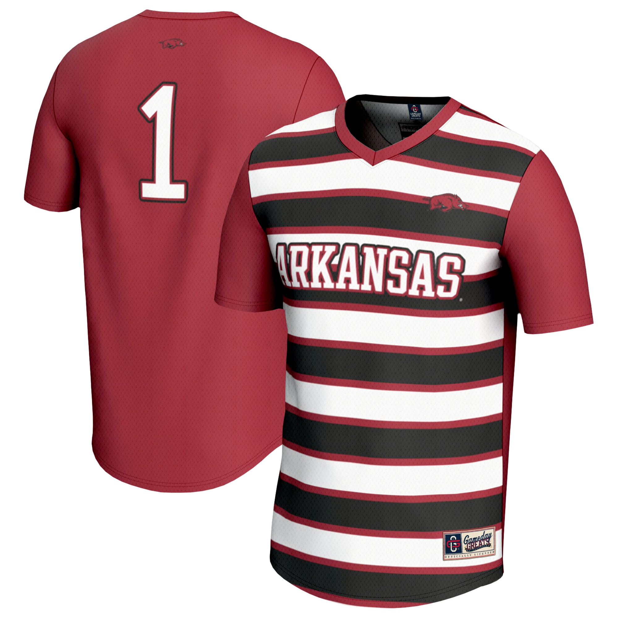 [LK] Arkansas Razorbacks GameDay Greats Youth Lightweight Soccer Fashion Jersey - Cardinal