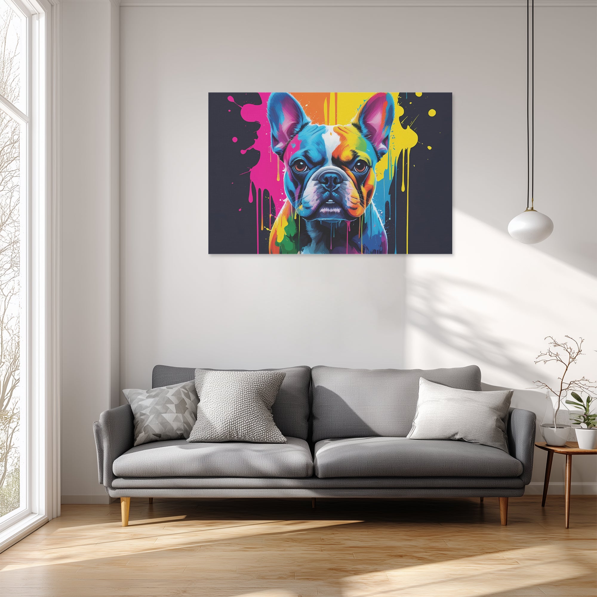 Miller - Adorable Frenchie canvas Wall Art