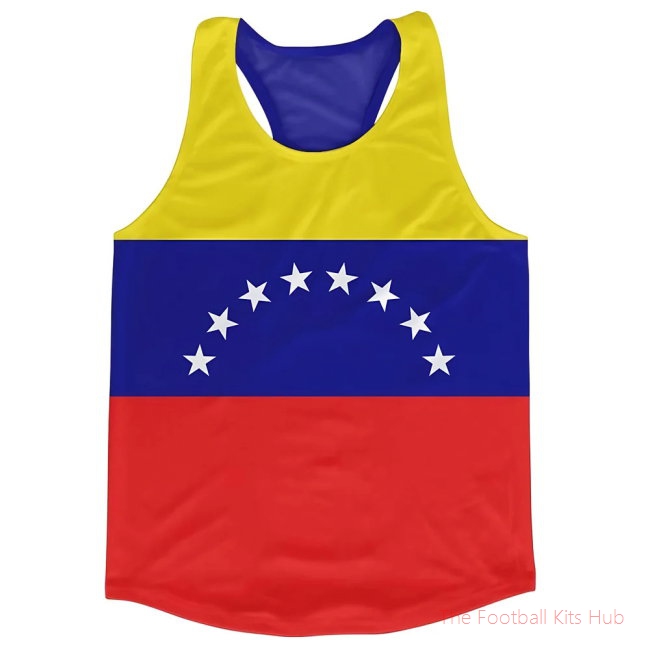 Men Venezuela Flag Running Vest