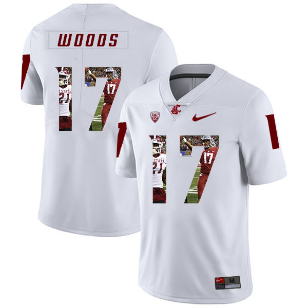 moisture wicking Men's None Kassidy Woods #17 White 2024 Football