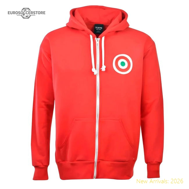Supporter Professional-Grade Ac Milan Fc Zipped Hoodie - Red