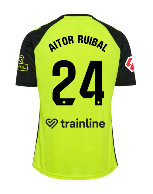 AITOR RUIBAL's 24-25 Season Away Jersey for Real Betis, with the number 24 on it.