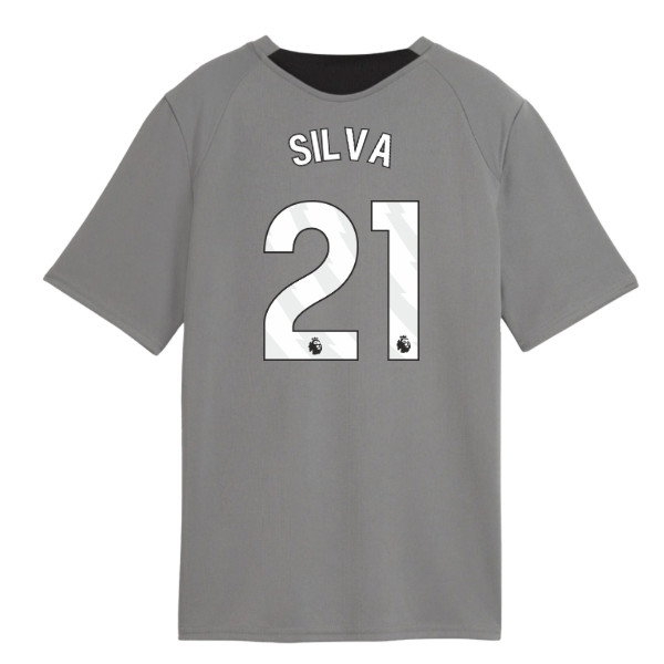 [DDJ] 2026-2027 Man City Training Jersey (Cast Iron) - Kids (Silva 21)