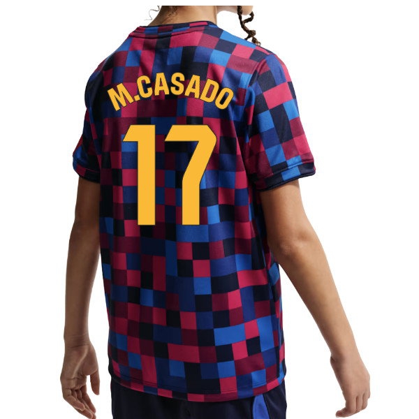 [JED] 2026-2027 Barcelona Pre Match Shirt (Kids) (M.Casado 17)