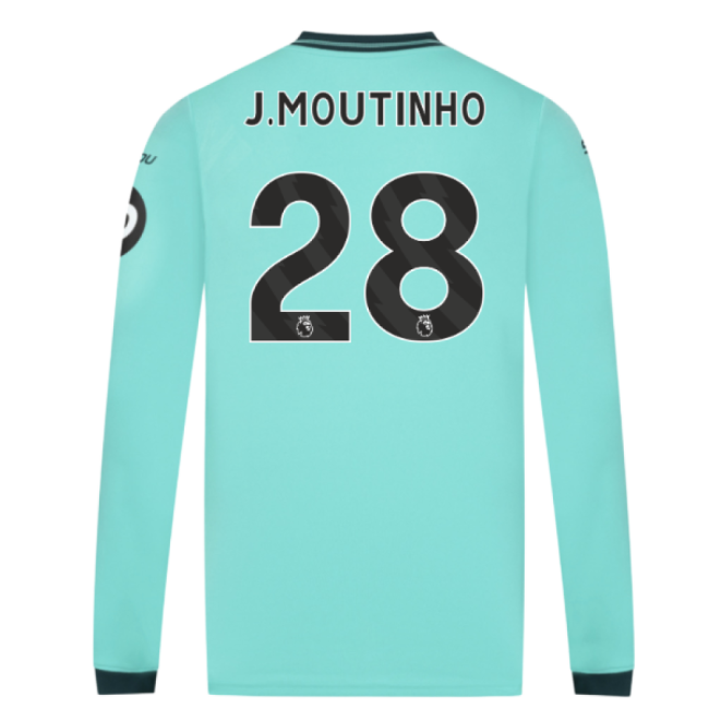 2025-2026 Wolves Long Sleeve Away Kit (J.Moutinho 28)