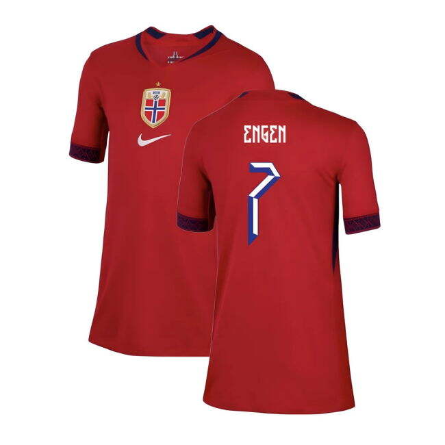 Cheap 2025-2026 Norway Womens Team Home Shirt (Kids) (Engen 7) Playful