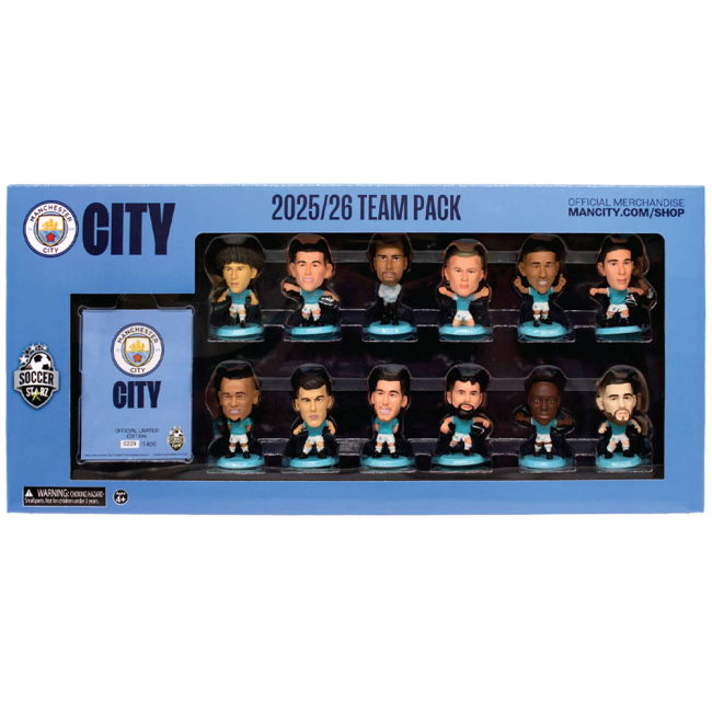Manchester City FC SoccerStarz Season 25-26 Team Pack | Professional