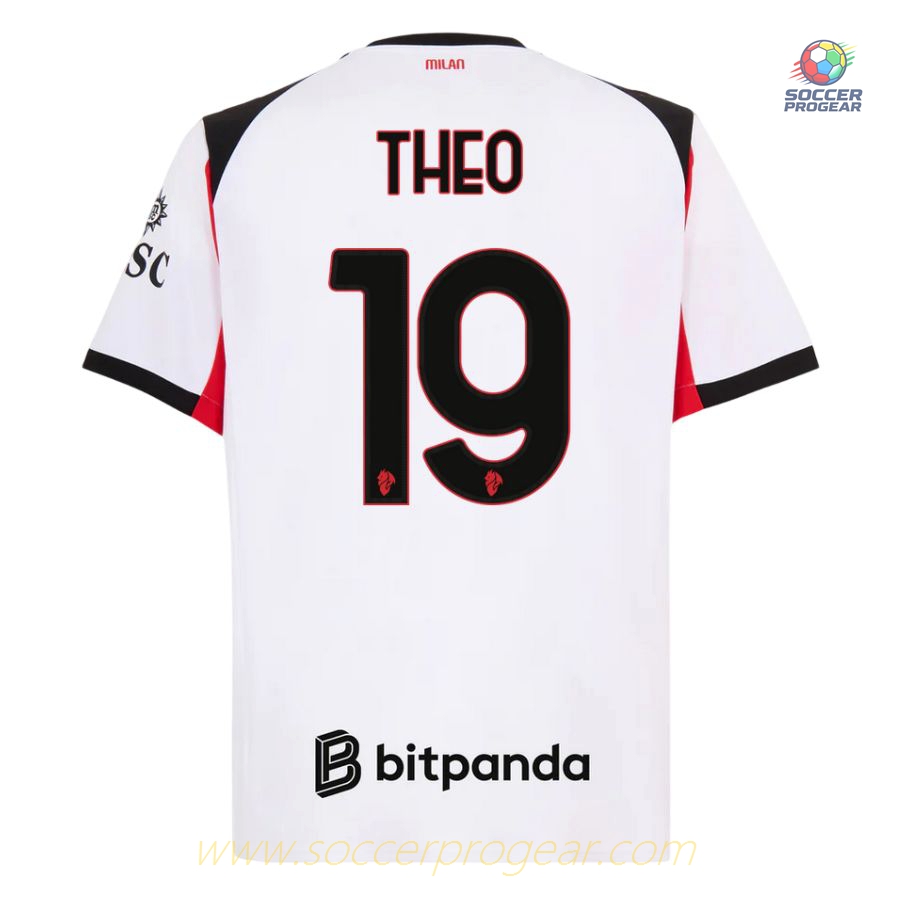 AC Milan Away Soccer Football Shirt 2025/26 Collection Theo