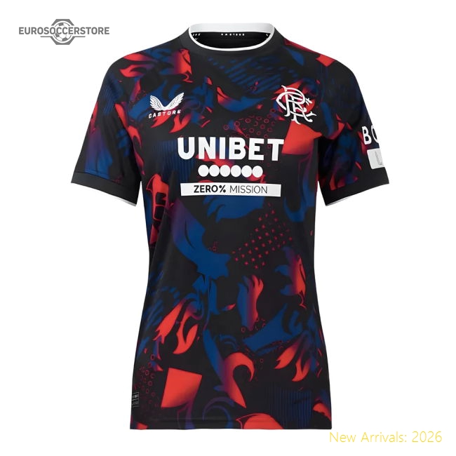 2024-2025 Rangers Third Fan Version Womens Shirt Football Fan Apparel