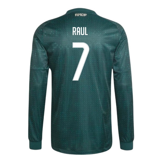 [DDJ] 2026 2027 Real Madrid Long Sleeve Shirt Away Authentic Kit (Raul 7)