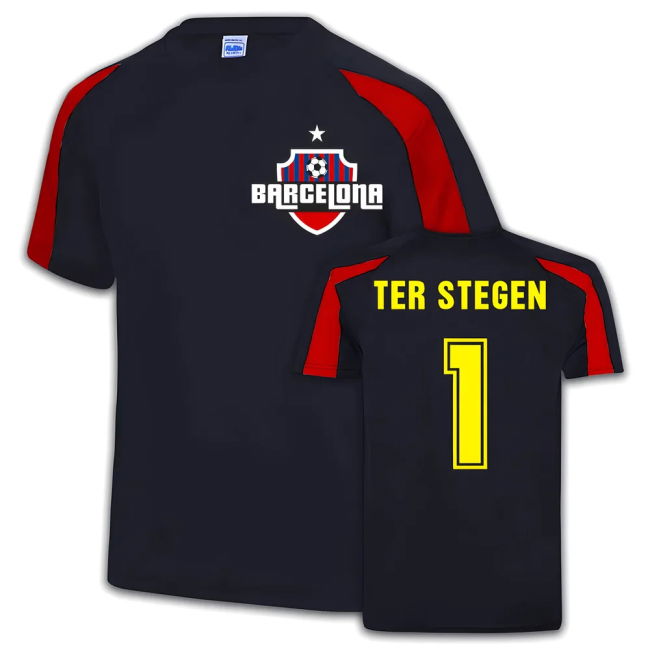 Unique Rare Quality Barcelona Training Limited Shirt (Ter Stegen 1)