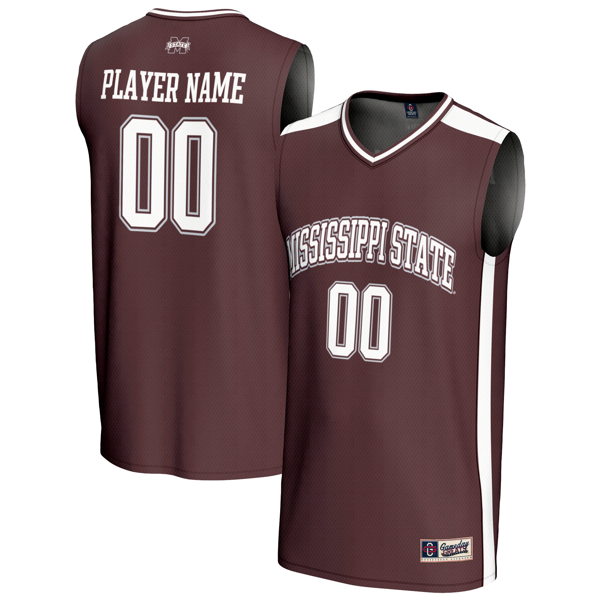 [NJP] Mississippi State Bulldogs GameDay Greats NIL Pick-A-Player Lightweight Men's Basketball Fashion Jersey - Maroon