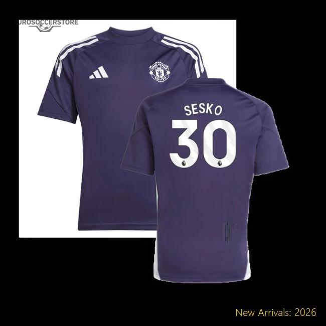 2025-2026 Man Utd Kids Comfortable Jersey Sesko Climacool