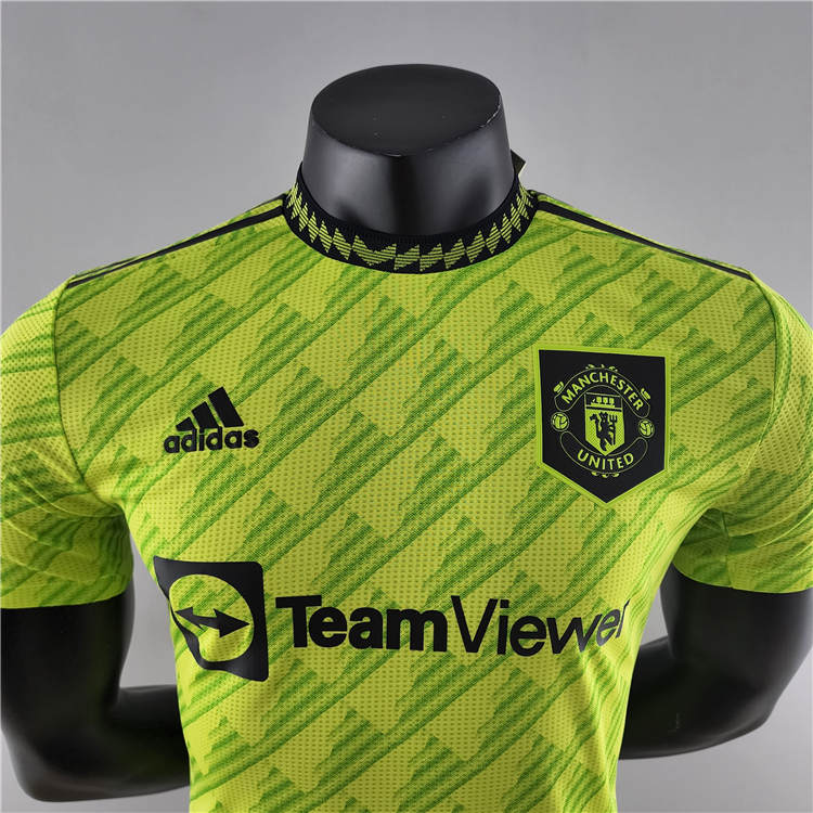 Premium Quality Man Utd Manchester United 2223 Third Kit Green Soccer