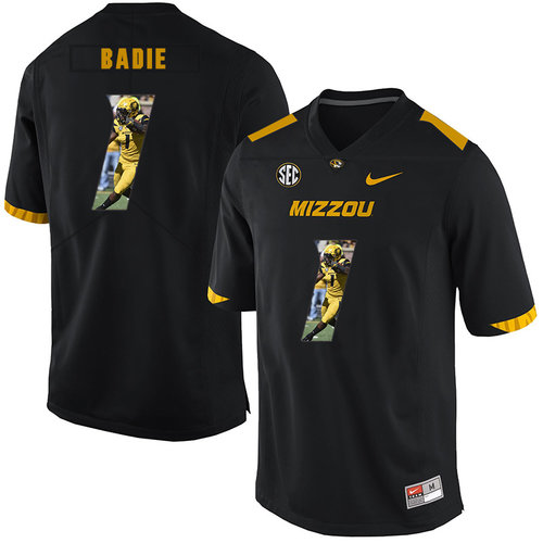 Men's None #1 Tyler Badie Black 2024 official comfortable Jersey