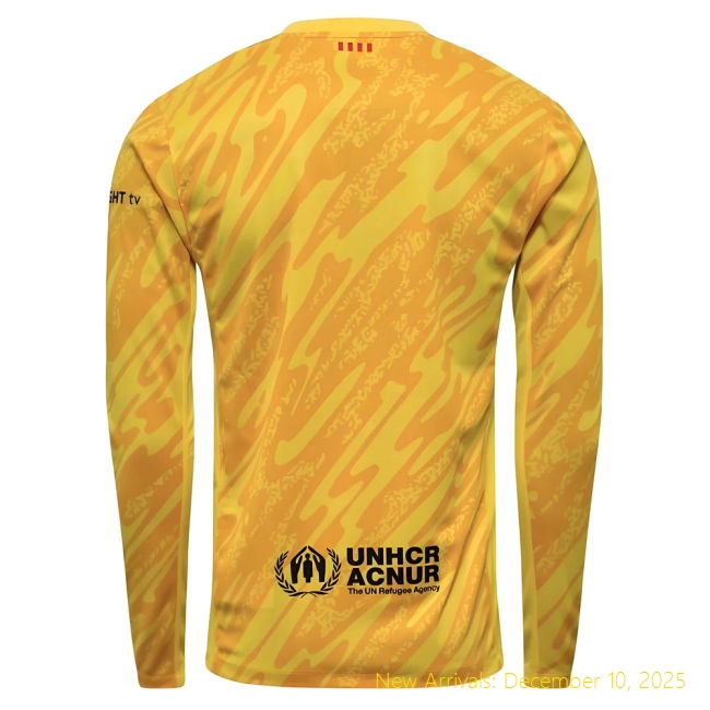 2024-2025 Barcelona Barca Authentic Away Goalkeeper Shirt (Yellow)