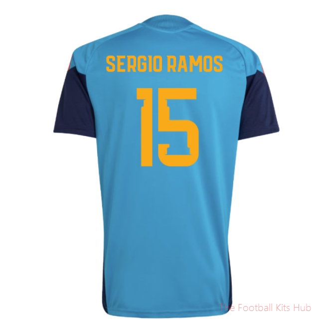[JED] 2026/27 Spain Training Jersey (Bold Aqua) (Sergio Ramos 15)