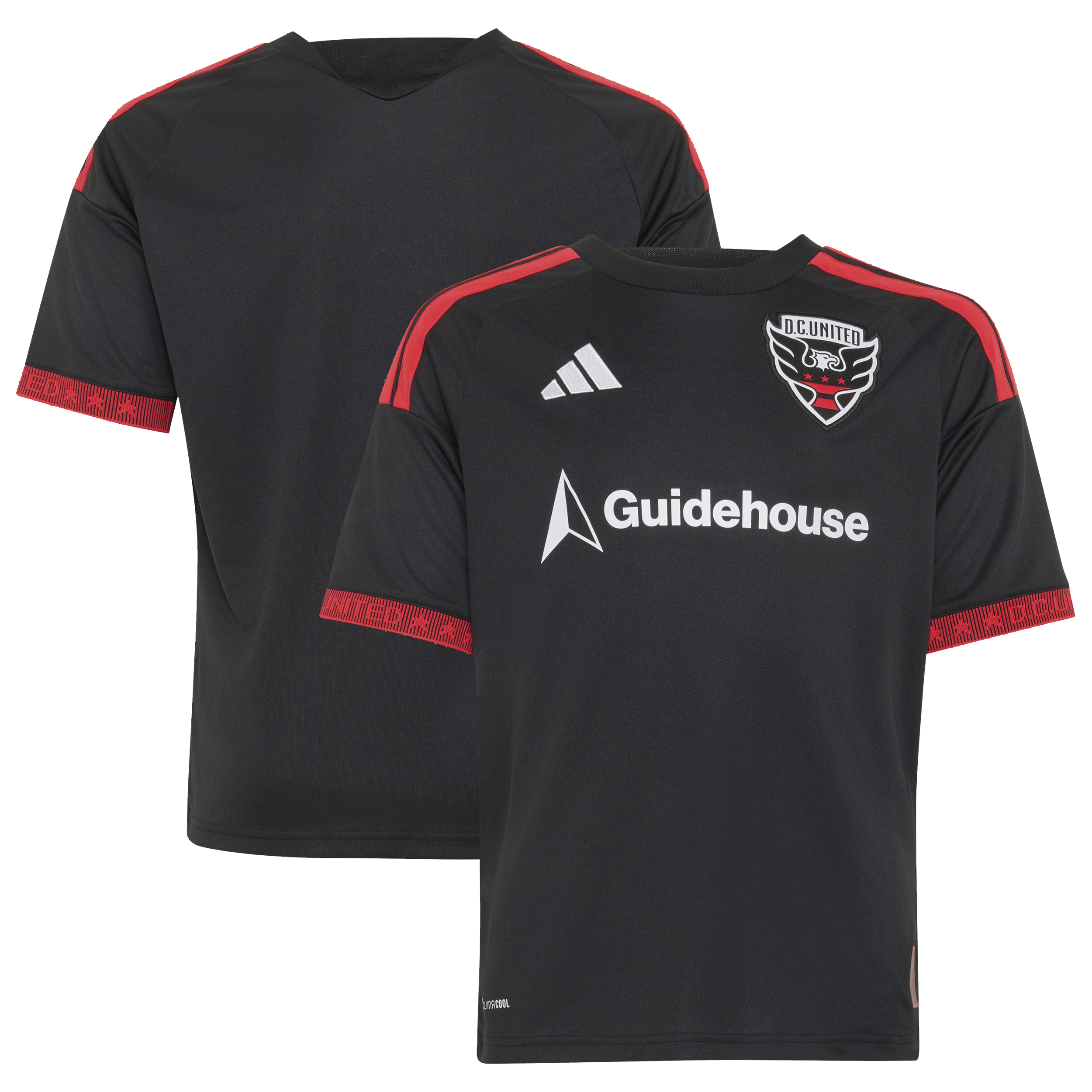 [JED] D.C. United Youth 2026 Black-and-Red Kit Replica Jersey - Black