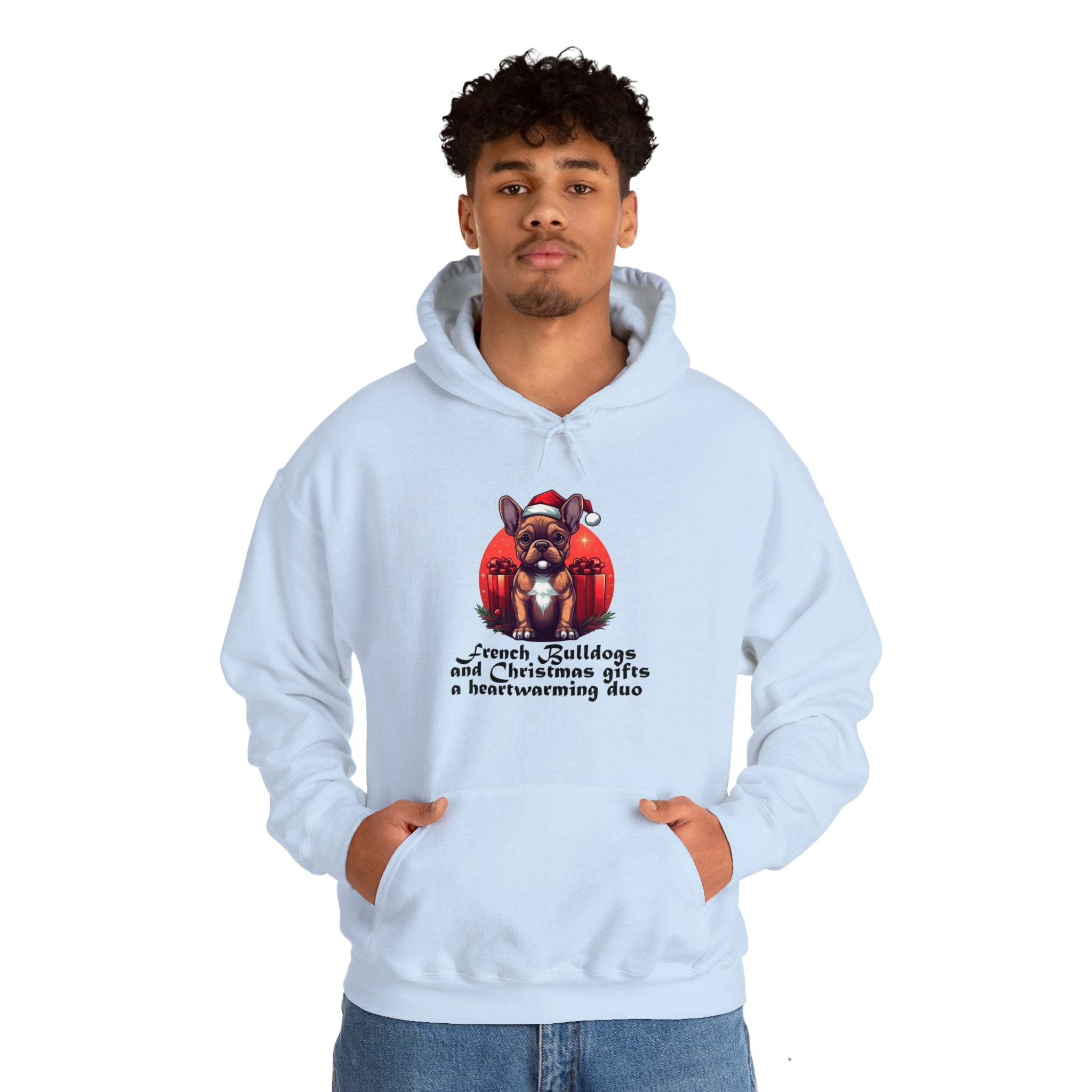 Stylish Frenchie And Christmas Gifts Unisex Hoodie for Daily Life