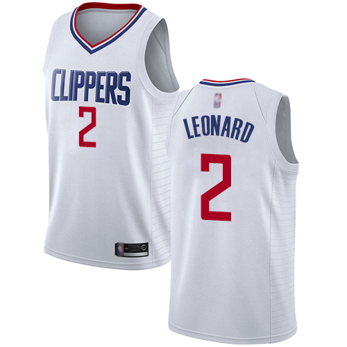 Top-Grade LAC #2 Kawhi Leonard 2024 Icon NBA Swingman Jersey White -