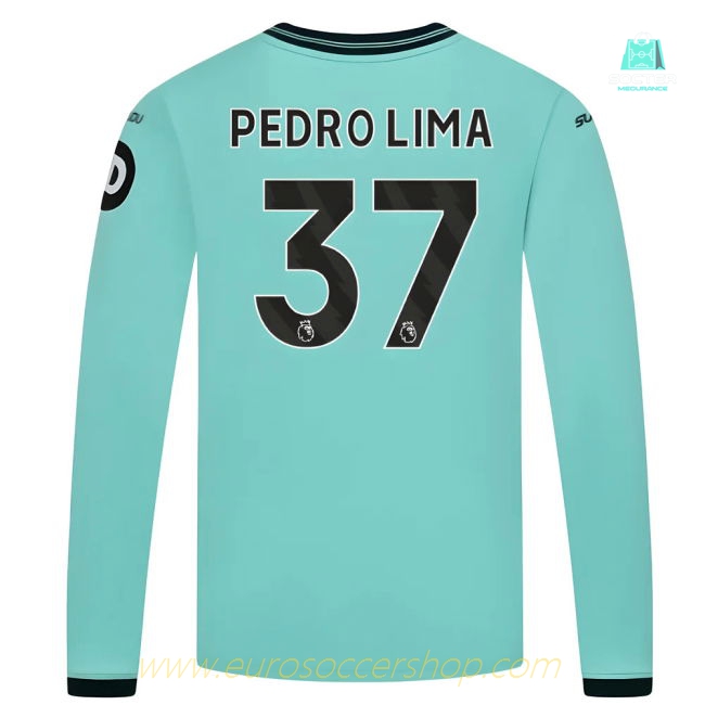 2025-2026 Wolves Long Sleeve Away Shirt (Kids) (Pedro Lima 37)