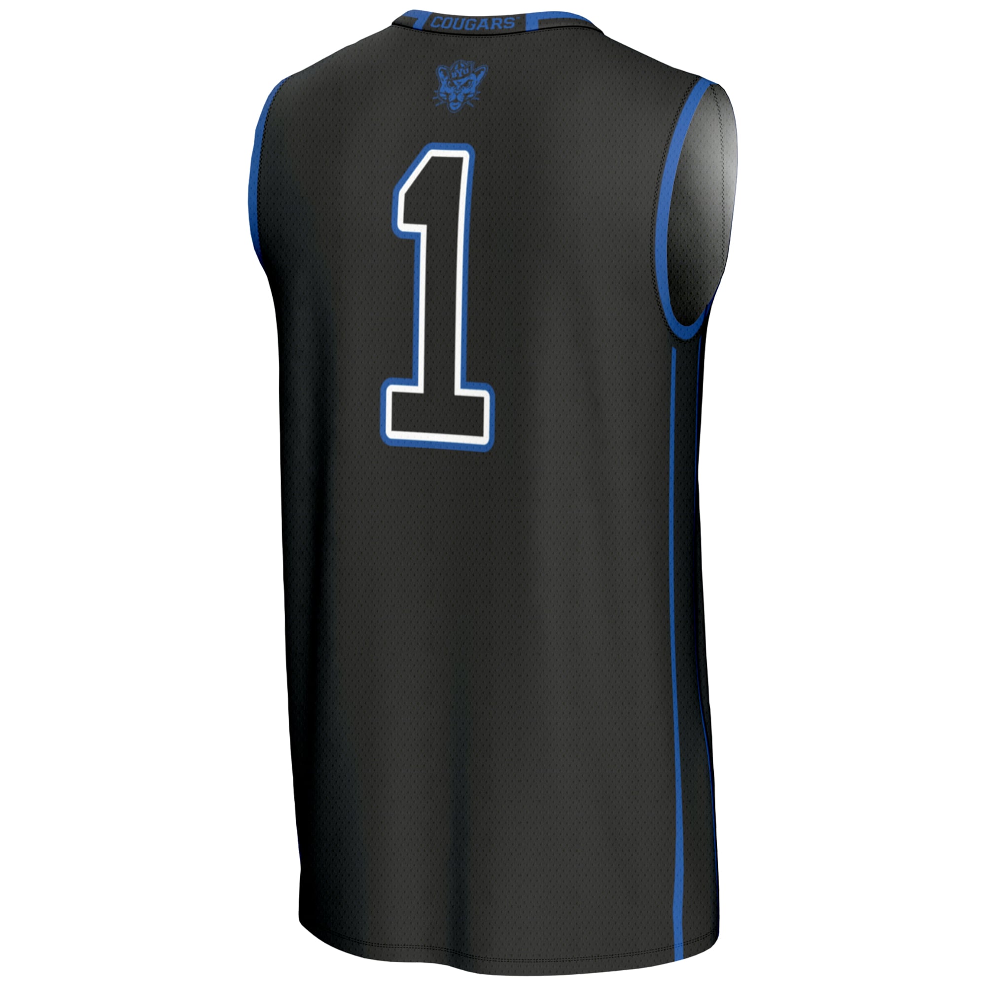 #1 BYU Cougars GameDay Greats Youth Lightweight Basketball Jersey - Black