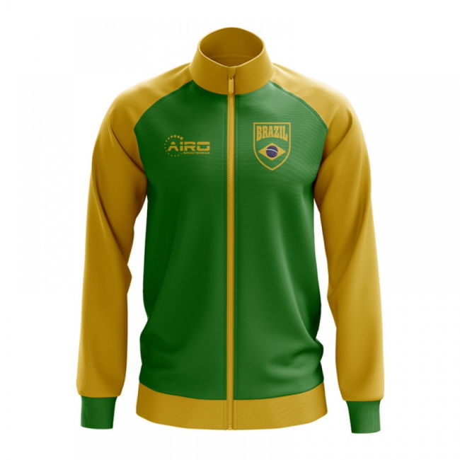 World Brazil Concept Football Track Jacket (Green) - Kids
