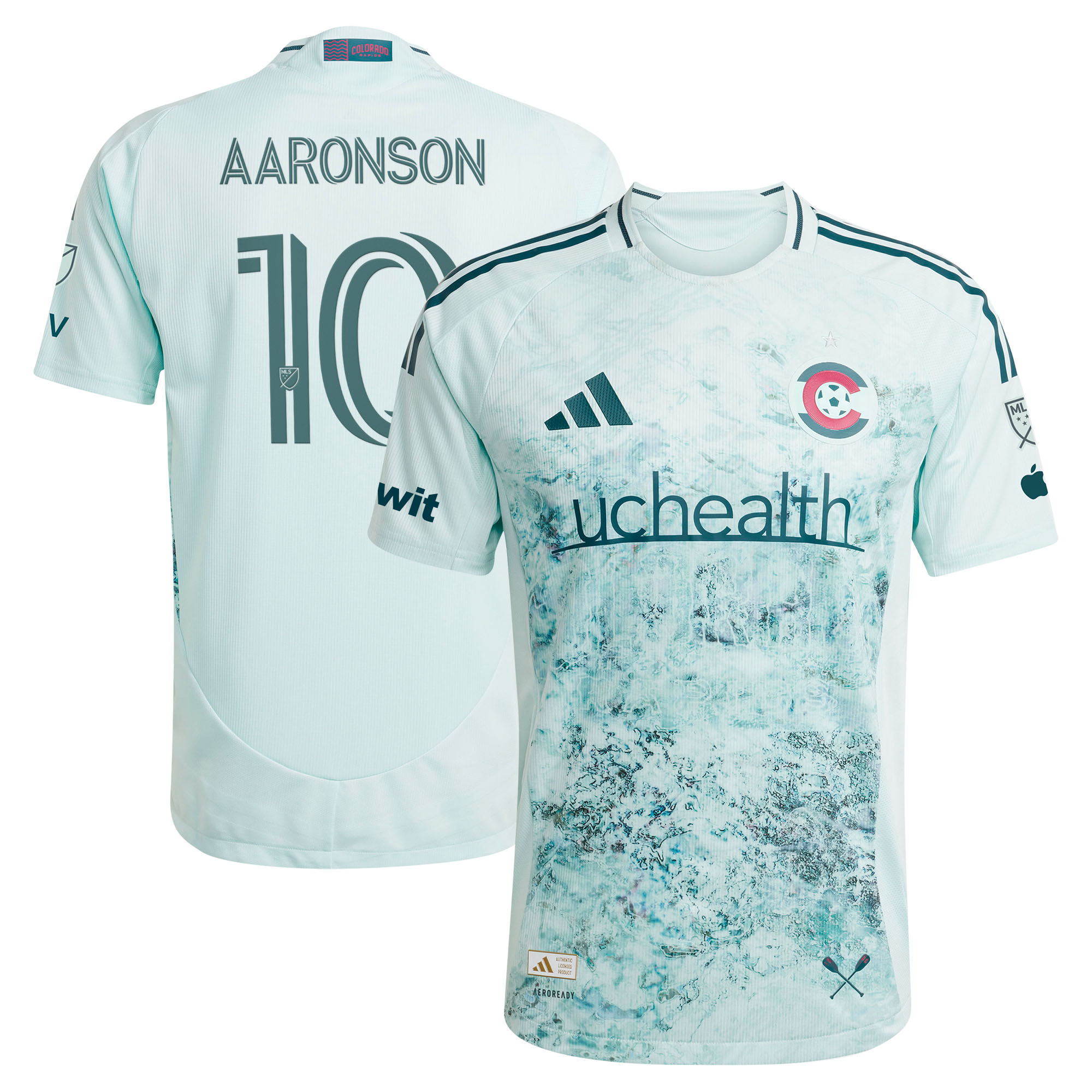 [JED] Paxten Aaronson Colorado Rapids 2025 Headwaters On-Field Authentic Jersey - Green