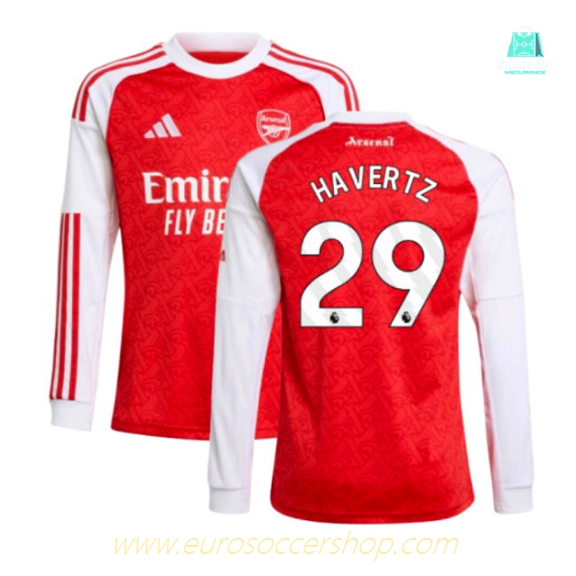 2025-2026 Arsenal Long Sleeve Home Shirt (Kids) (Havertz 29)