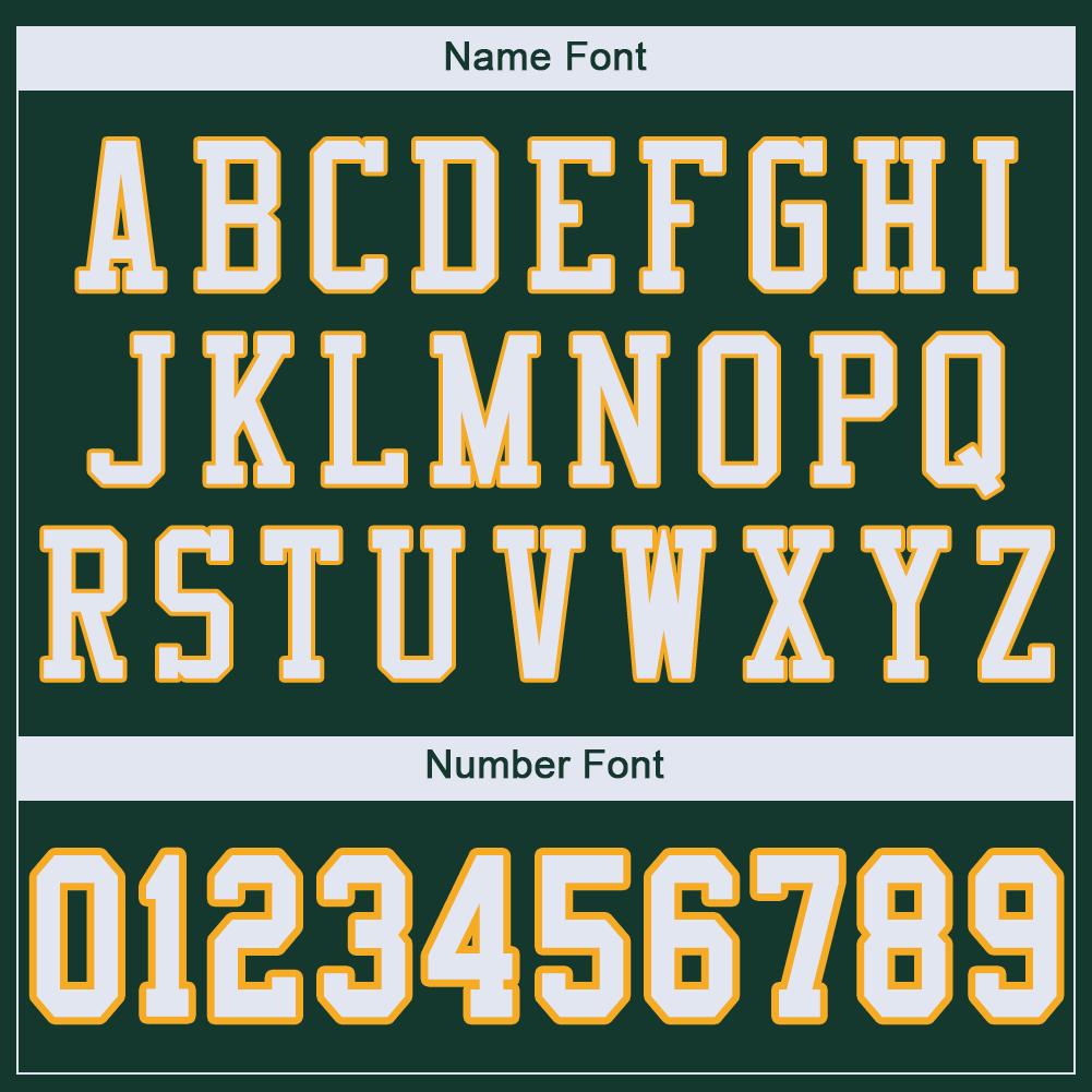 Custom Green White-Gold Mesh Authentic Football Jersey