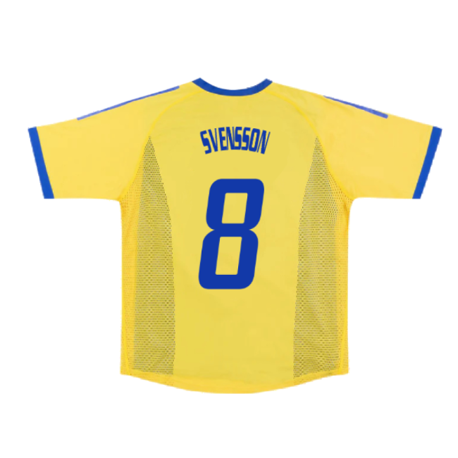 Sweden 2002-03 Home Shirt ((Very Good) S) (Svensson 8)