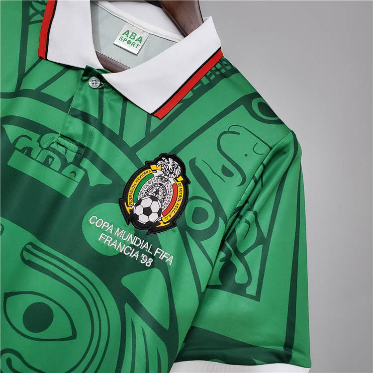Lightweight MEXICO RETRO SHIRT 1998 HOME SOCCER JERSEY FOOTBALL SHIRT